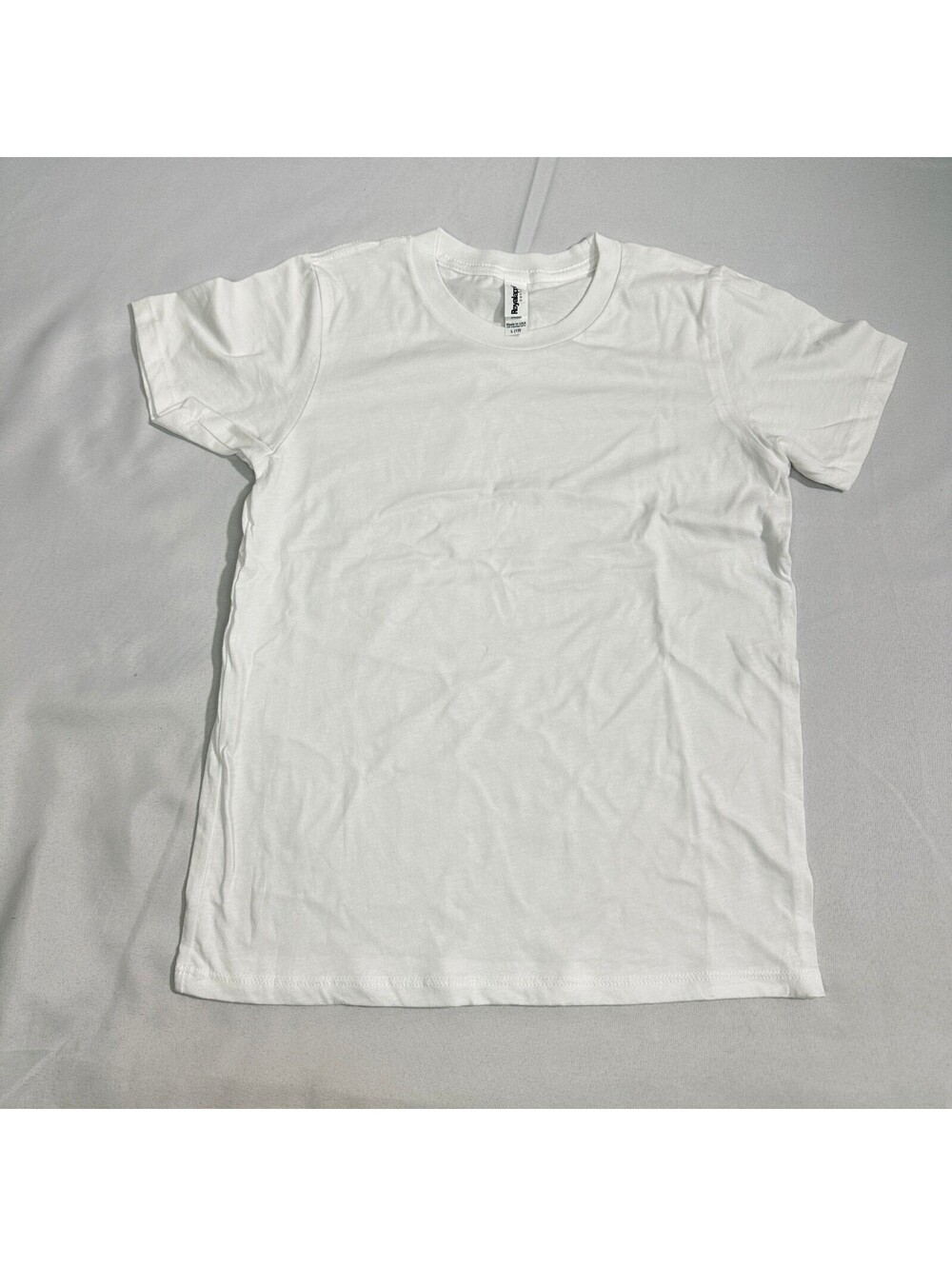 NWT Royal Apparel Kids Large White Short Sleeve T-Shirt